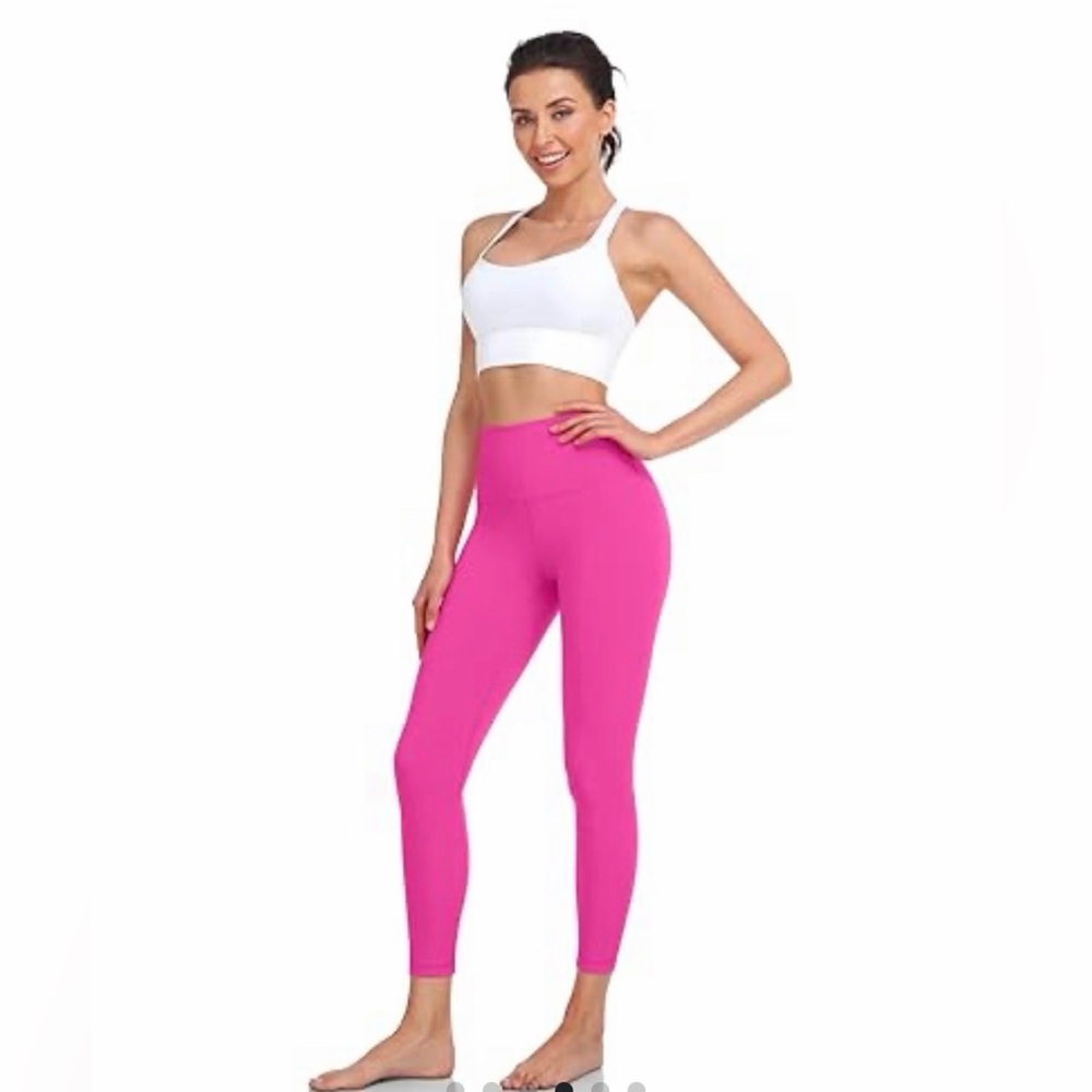 HeyNuts Women's Pink Leggings - Picture 2 of 4